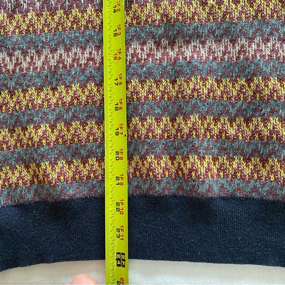 Hugo Boss Multicolor Crew Neck Sweater Size S Wool Blend Alpaca Cotton Fall - Picture 11 of 11